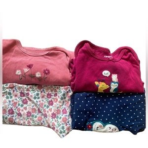 Carters Two Outfits -pants and long sleeve onesies - 18m lot